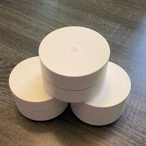 3 Google WiFi routers. Bluetooth smart ready.. amazing difference to wifi signal